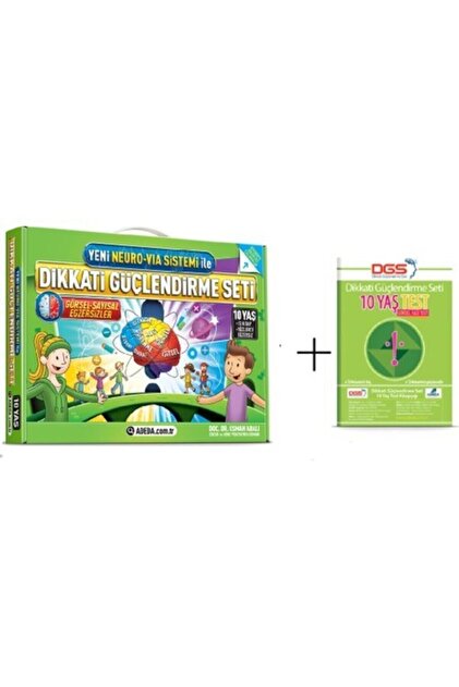 たけし出品10本セット Adeda Yayınları Dikkati Güçlendirme Seti 10 Yaş + Görsel Dikkat