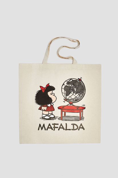 Pull & Bear Mafalda Görselli Tote Çanta - 2