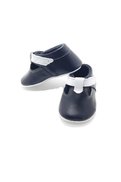 Black and White First Step Baby Shoes