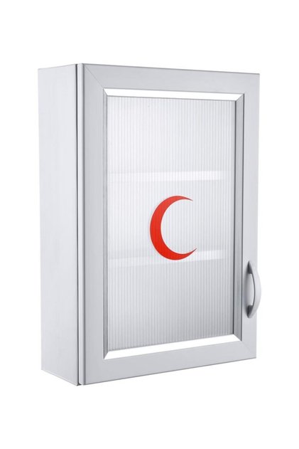 Içi Dolu Ecza Dolabı Kapaklı Içeriği Dolu Pvc Ilk Yardım Malzemeli Dolabı Çelik Ayna 159