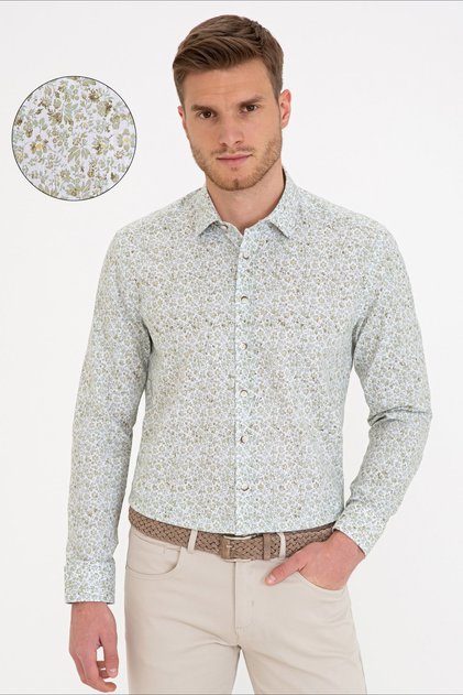 Khaki Regular Fit Shirt