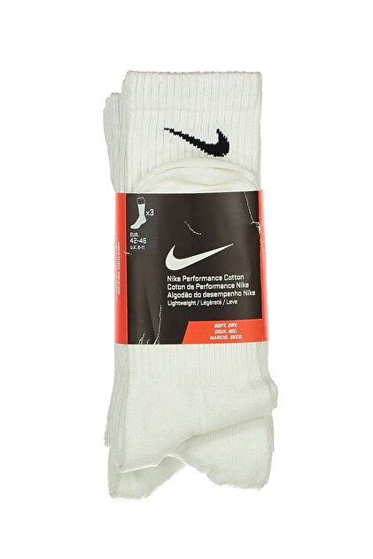 nike performance crew socks white