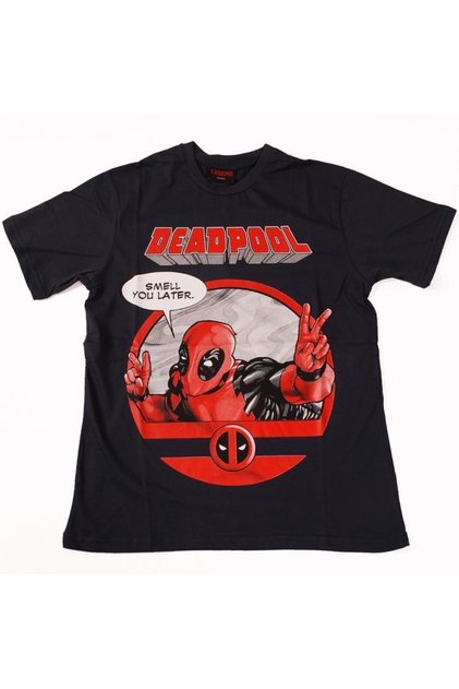 Tricou Deadpool No:2 Negru