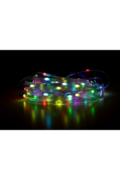 Ses Sensörlü RGB Peri LED 10 Metre – Bluetooth Uygulama ve Kumanda Kontrollü, Dimmerli