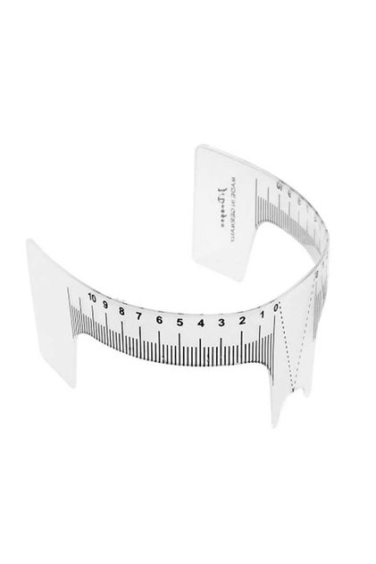 Microblading Permanent Makeup Plastic Eyebrow Measuring Ruler