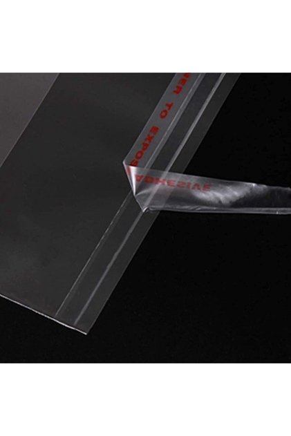 25 Pieces 35X55 Transparent Gelatin Bag with Tape Shiny Dowry Bag