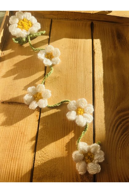 Hair braid clip hand knitted