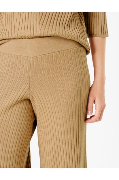 Marks & Spencer Fitilli Triko Wide Leg Pantolon - 3
