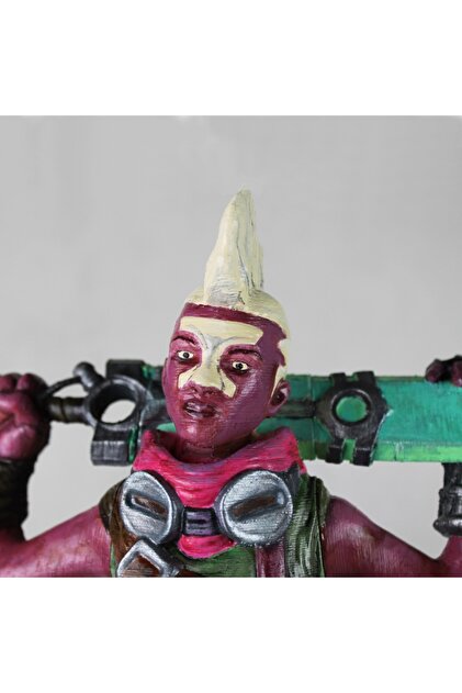 TuransoyCraft LOL Ekko Boyalı Figür League of Legends Zamanı Kıran
