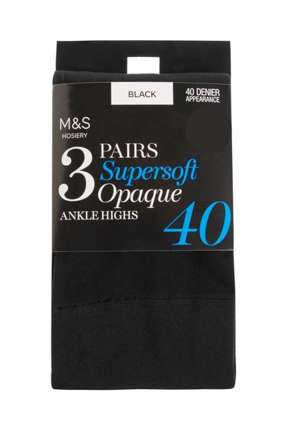 Marks & Spencer 3'lü 40 Denye Opak Çorap Seti - 1