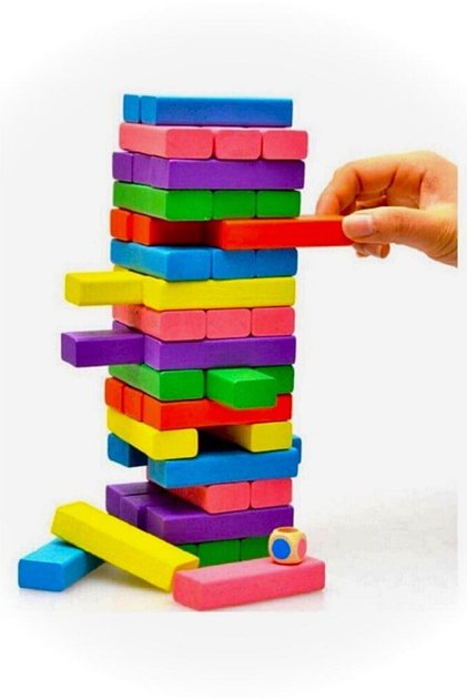 Renkli Jenga Zarı At Çekeceğin Rengi Belirle