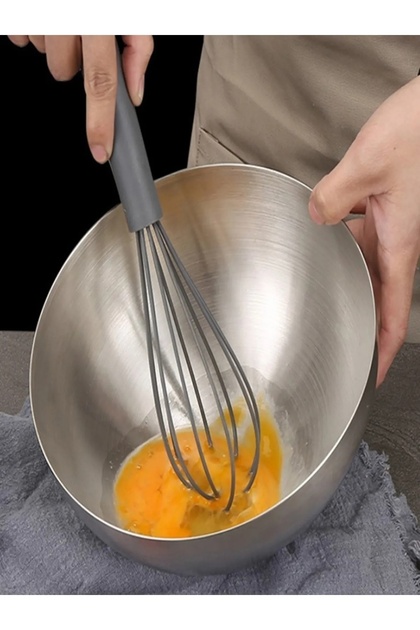 Stainless Steel Mixing And Salad Bowl 18cm 1.5 Liter Whisk Kneading Dough Storage Bowl