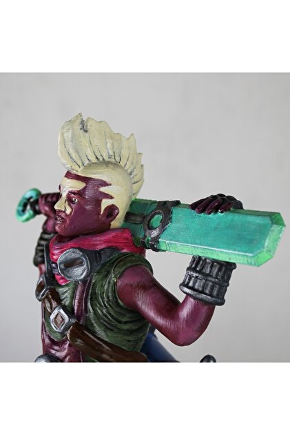 TuransoyCraft LOL Ekko Boyalı Figür League of Legends Zamanı Kıran