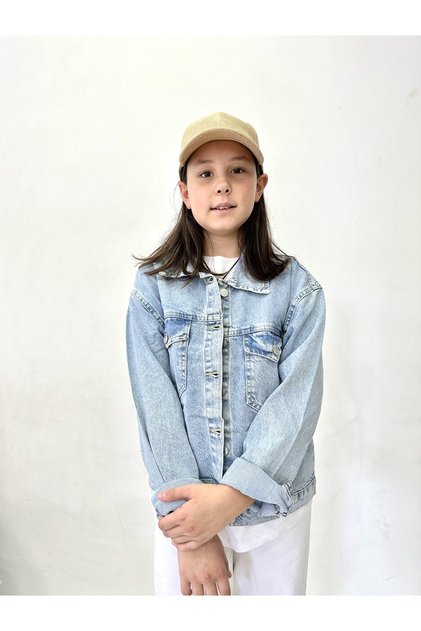 GIRL'S OVERSIZE JEANS JACKET