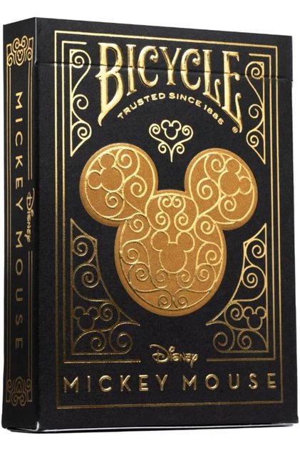 Disney Mickey Mouse Black and Gold Premium Playing Card Deck