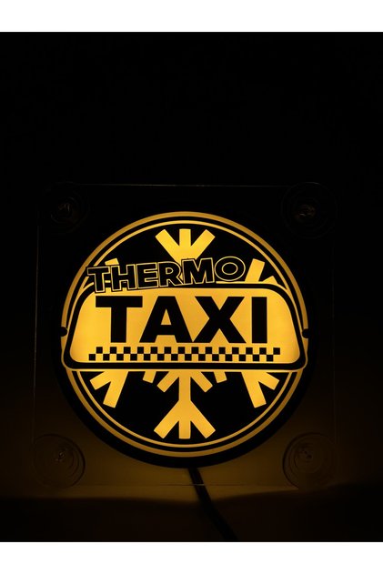 TAXI CAM ÖNÜ LOGO TABELA 24VOLT