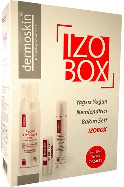 Dermoskin Izobox Yağsız & Yoğun Bakım Seti - (Nemlendirici Krem 50