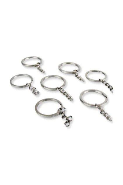 100 Pieces of Chain Keychain Rings Amigurumi