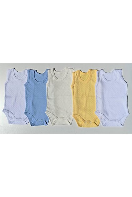 Unisex Baby Jacquard Air Conditioned Strap Snap Badi 5 Pack