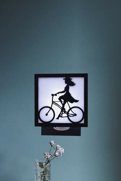 Black Wireless Socket Sconce