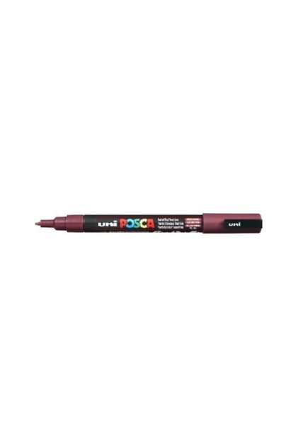 Ball Posca ( 0.9 ) -( 1.3 ) Water Based Poster Marker Wine Red / N