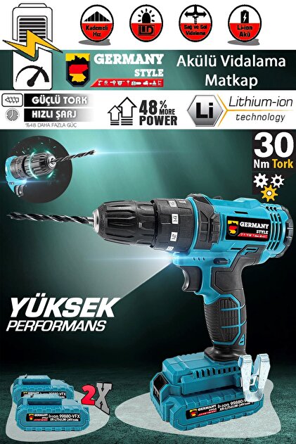 Genel Markalar GRM-99880 VFX Çelik Şanzıman Darbeli 15000 mAh 2