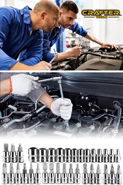 CRAFTERTOOLS CRAFTER tools Alman Profesyonel 121 Parça Lokma