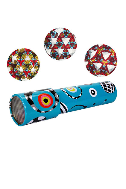 未開封　ToshihikoTakamizawa Kaleidoscope II Toyaş Kaleydoskop Metal 14 cm.Mavi Kaleideskop Hediyelik Retro