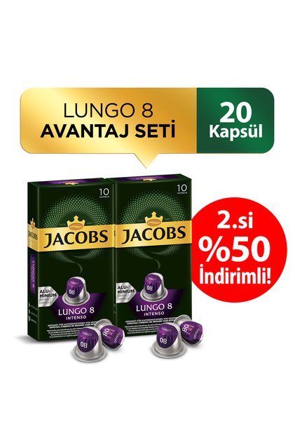 Capsule Lungo 8 Intense X 2 Adet 2.%50