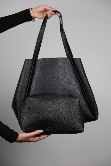 KLOS Black Floater Women's Shoulder Bag