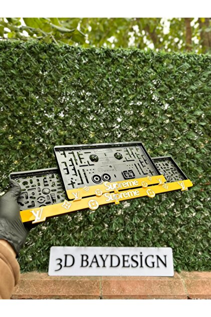 3dbaydesign SUPREME PLEKSİ PLAKALIK 2 ADET BÜYÜK - Fiyatı, Yorumları