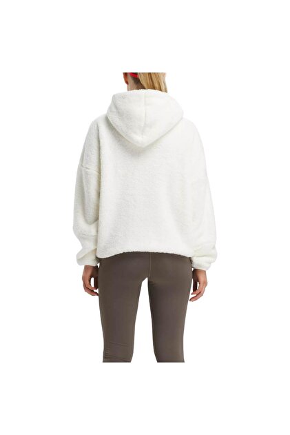 Reebok 100037751 Lux Cozy Plush Hoodie Ekru Kadın Sweatshirt