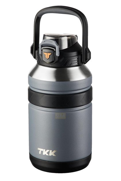 TKK New Collection Mega Size 1500ml Stainless Steel Thermos Flask with Strap and Hanger