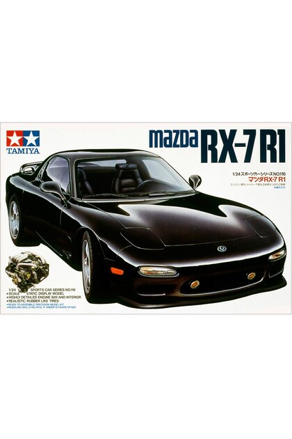 TAMIYA 1/24 Mazda RX-7 R1 Plastik Araba Maket Kiti, Demonte Hobi