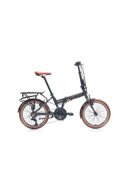 Flexi 121 Katlanır Bisiklet Mat Andrasit-Gri/Sarı