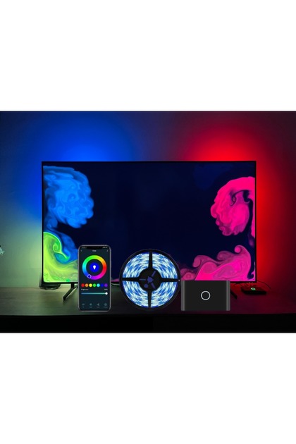 Hdmı Bağlantılı Görüntü Ve Ses Senkronize Tv Led Işıklandırma Seti Hdmı Sync Box Set (58-65" TVLER)