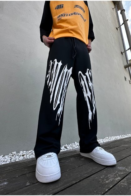 Street Style Printed Unisex Baggy Tracksuit