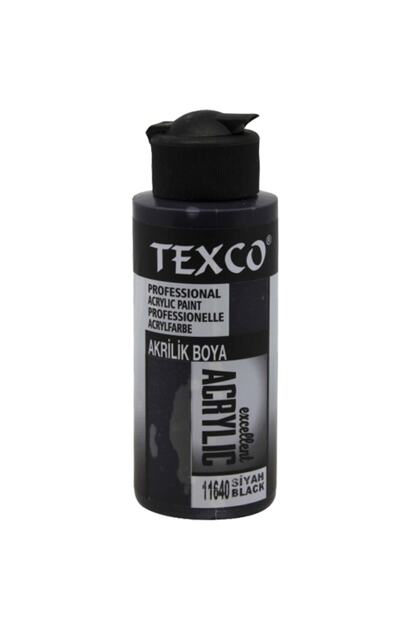 -texco 110 Cc. Su Bazlı Akrilik Boya - Siyah