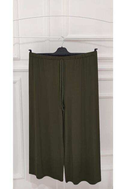 Women's Mother Elastic Waist Wide Leg Lycra Buzi Comfortable Trousers