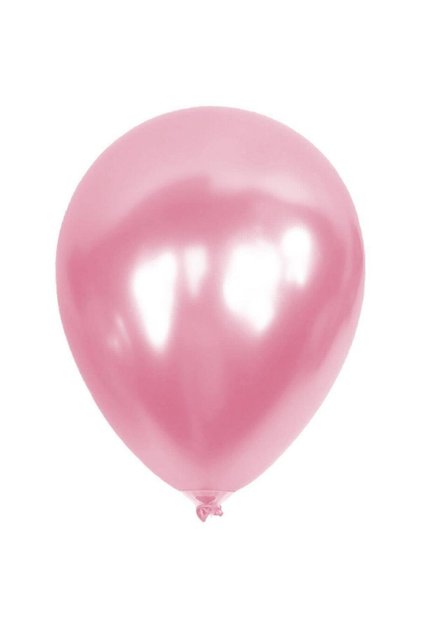 Metallic Light Pink Balloon Pack of 12