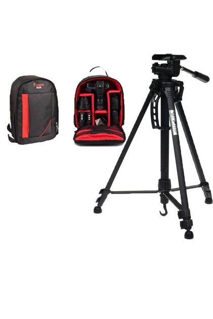 Canon Dslr Sırt Asklı Çanta+147cm Dslr Ve Tripodu