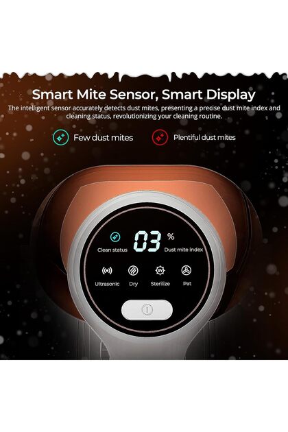 JIGOO Sensörlü ve akıllı LED ekranlı J300 akar elektrikli süpürge