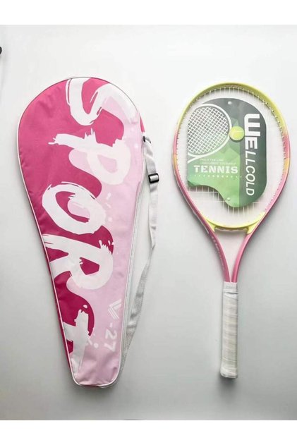 Pro Tenis Raketi 27 İnch L1 + Taşıma Çantalı Pembe