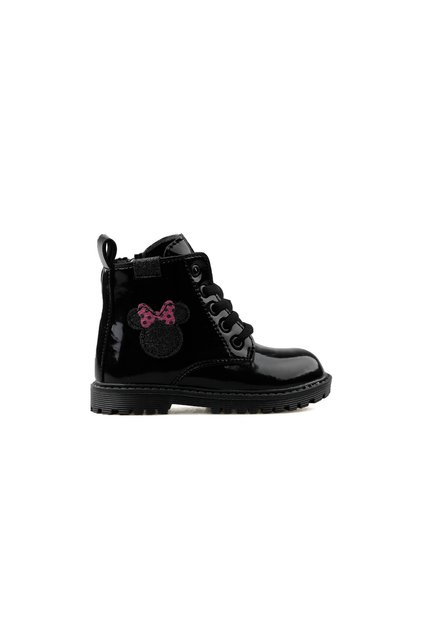 Cold-Proof Girls' Boots with Zipper Detail on the Side and Lace-up Winter Boots
