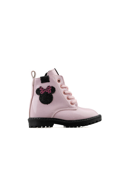 Cold-Proof Girls' Boots with Zipper Detail on the Side and Lace-up Winter Boots
