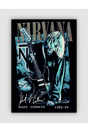 fırsatlar diyarı NIRVANA Punk Rock Metal Duvar Posteri - Kalın