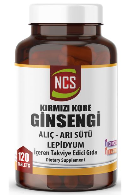 NCS Korean Red Ginseng 120 Tablet Alıç Arı Sütü Coenzyme Maca Root L Arginin Erkeklere Özel Formül - 1