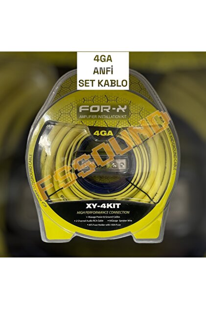 FSSOUND FOR-X XY-4KIT 4GA ANFİ SET KABLO - Fiyatı, Yorumları