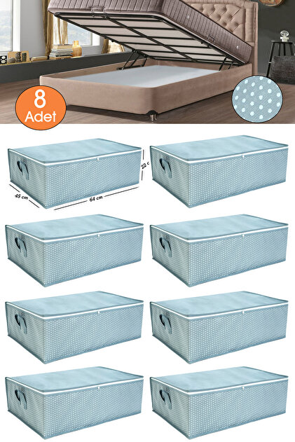 Ekici home textile 8 Adet puantiye desenli -Çekyat Baza Tipi Hurc