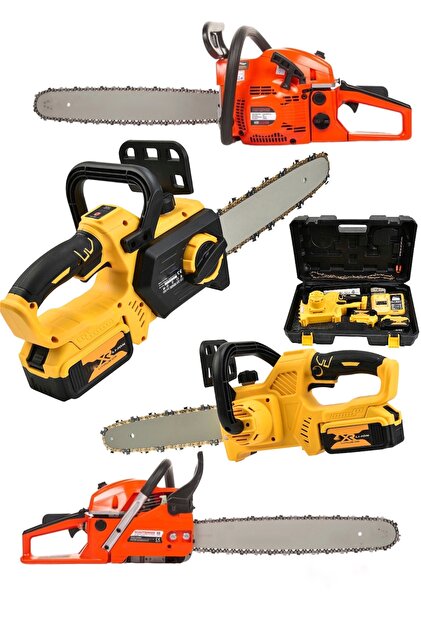 DYNAMİC MAX 2'li Set 9 HP Benzinli Odun Kesme Hızar Motoru 598Vf